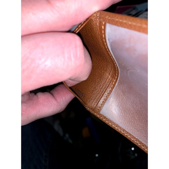 Louis Vuitton TaigaCard Holder Wallet Alezan Leather Tan Cognac Brown - Picture 7 of 7